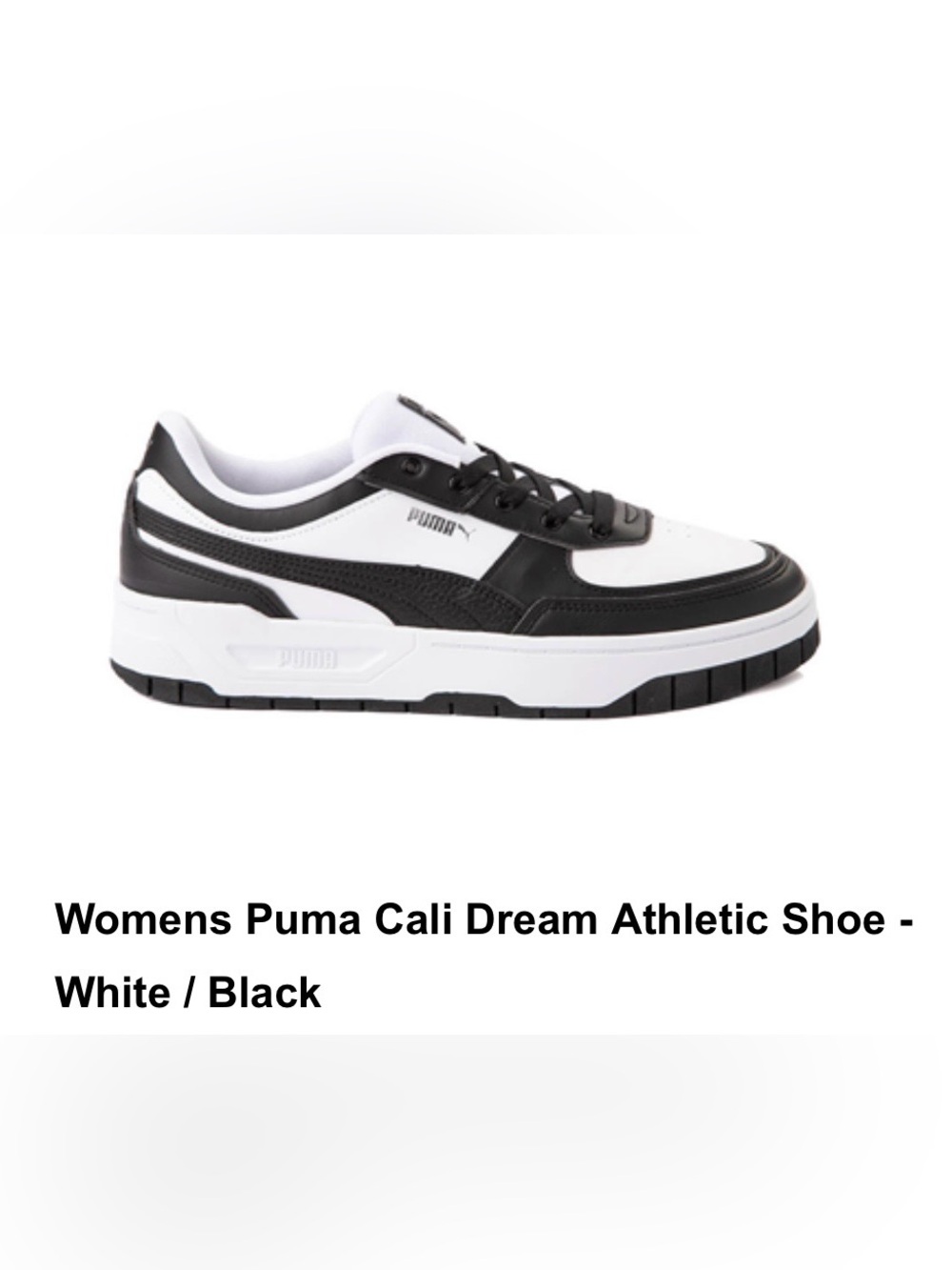 Puma Women’s Cali Dream Low-Top Athletic Sneakers - Black/White
